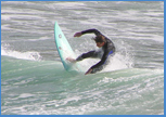 Surfing at Porthemmet